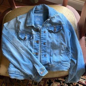 Cat and Jack girls denim trucker jacket size 7/8